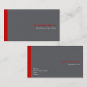 プレーンエレガントモダンレッストライプドシンプルド 名刺 (正面/裏面)