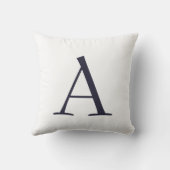 プレーンエレガントモノグラモダンムイニシャル クッション (裏面)