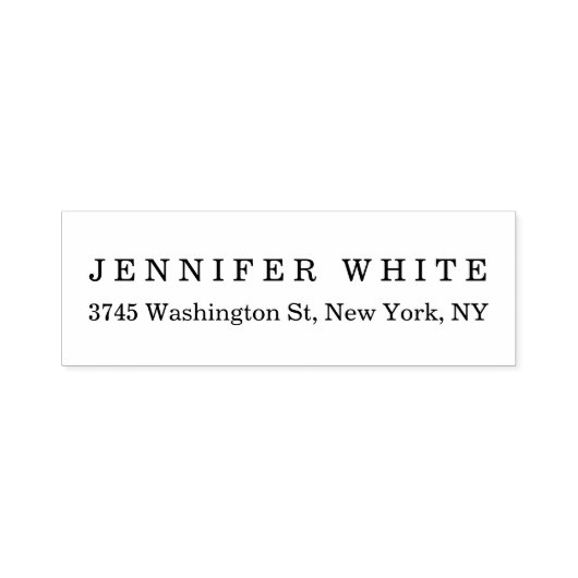 プレーンエレガント白黒クラシカルミニマル セルフインキングスタンプ (デザイン)