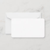 プレーンエレガント白黒クラシカルミニマル ノートカード (裏面)