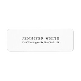 プレーンエレガント白黒クラシカルミニマル ラベル