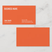 プレーンオレンジカイロプラクター名刺 名刺 (正面/裏面)