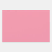 プレーンオーキッドチックルシャーベットピンクシェード3トーン ラッピングペーパーシート (正面3)