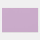 プレーンオーキッドプラム薄紫パープルシェード3トーン ラッピングペーパーシート (正面3)