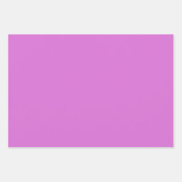 プレーンオーキッドプラム薄紫パープルシェード3トーン ラッピングペーパーシート