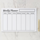 プレーンカスタムプランナー週間紙パッド ペーパーパッド (インサイチュ)