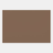 プレーンカフェノワール深いコーヒーブラウンシェード3トーン ラッピングペーパーシート (正面2)