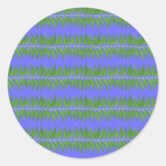 プレーンカラフルパターカスタマイズン – 自身の文字 ラウンドシール (正面)