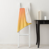 プレーンカラー – 黄色から霧のピンクグラデーション色 シェルパブランケット (インサイチュ)