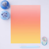 プレーンカラー – 黄色から霧のピンクグラデーション色 チラシ (シングル)