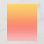 プレーンカラー – 黄色から霧のピンクグラデーション色 チラシ (裏面)