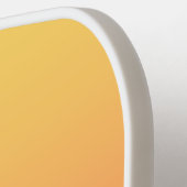 プレーンカラー – 黄色から霧のピンクグラデーション色 ピックルボールラケット (左詳細)