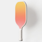 プレーンカラー – 黄色から霧のピンクグラデーション色 ピックルボールラケット (左)