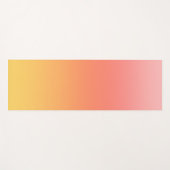 プレーンカラー – 黄色から霧のピンクグラデーション色 ヨガマット (正面(横))