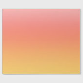 プレーンカラー – 黄色から霧のピンクグラデーション色 ラッピングペーパー (フラット)