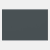 プレーンガンメタルジェットグレーシェード3トーン ラッピングペーパーシート (正面)