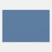 プレーンクイーン海ピグメントブルーシェード3トーン ラッピングペーパーシート (正面)