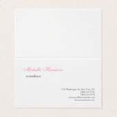 プレーンクラシカルなシンプル 名刺 (外部フラット)