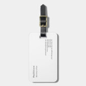 プレーンクラシカルエレガントプロフェッショナル ラゲッジタグ (正面縦)