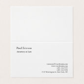 プレーンクラシカルエレガントプロフェッショナル 名刺 (外部フラット)