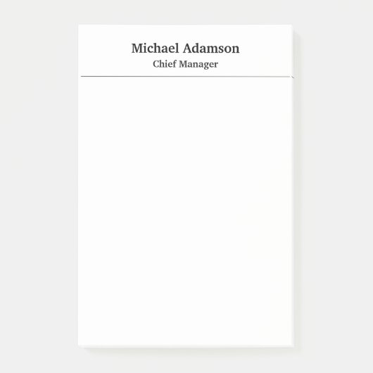 プレーンクラシカルエレガントミニマシンプルリスト ポストイット (正面)