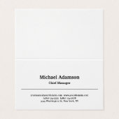 プレーンクラシカルエレガントミニマシンプルリスト 名刺 (外部フラット)