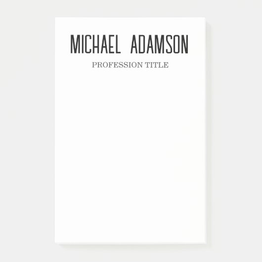 プレーンクラシカルエレガントミニマルシンプルリスト ポストイット (正面)