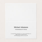 プレーンクラシカルエレガントミニマルシンプルリスト 名刺 (外部フラット)