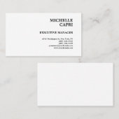 プレーンクラシカルシンプルミニマルコンテンポラリーリスト 名刺 (正面/裏面)