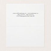 プレーンクラシカルシンプル白黒プロフェッショナル 名刺 (内部フラット)