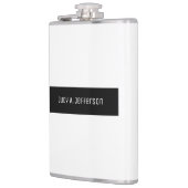 プレーンクラシカルミニマリストブラック&ホワイトエレガント フラスク (左)