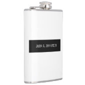 プレーンクラシカルミニマリストブラック&ホワイトエレガント フラスク (右)