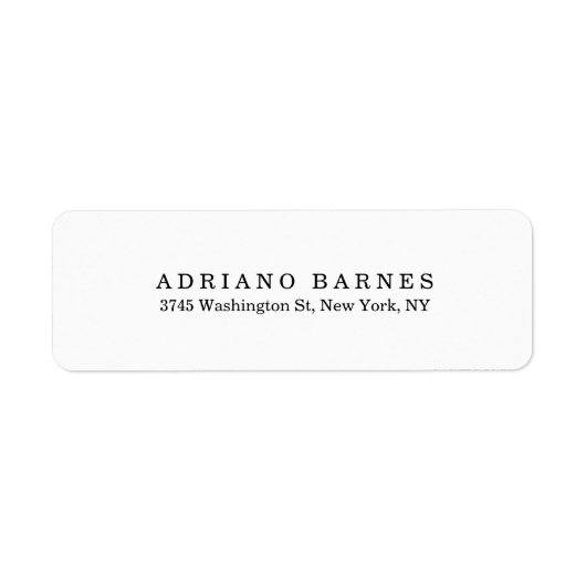 プレーンクラシカルミニマルプロフェッショナルエレガント ラベル (正面)