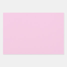 プレーンクラシックバブルガムメロンピンクシェード3トーン ラッピングペーパーシート