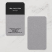 プレーンクラシックミニマシンプルリストのグレープロフェッショナル 名刺 (正面/裏面)