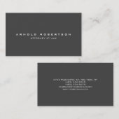 プレーンクリエイティブグレープロフェッショナル名刺 名刺 (正面/裏面)