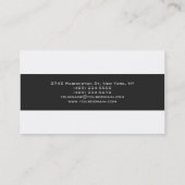 プレーンクリエイティブトレンディープロフェッショナル名刺 名刺 (裏面)