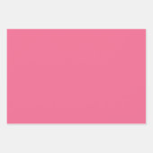 プレーンクリムゾンパセストロベリーピンクシェード3トーン ラッピングペーパーシート (正面)