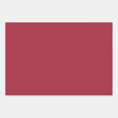 プレーンクリムゾンモルダンスピリットマルーンシェード3トーン ラッピングペーパーシート (正面)