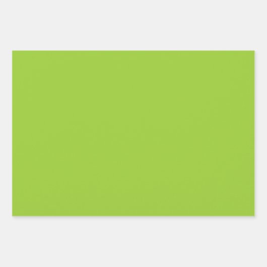 プレーンクレムリンライムイエローグリーンシェード3トーン ラッピングペーパーシート (正面3)
