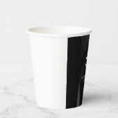 プレーングモダンレーモノグラムイニシャル名 紙コップ (右)