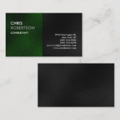 プレーングリーングレー魅力的なチャーム名刺 名刺 (正面/裏面)