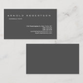 プレーングレースタイリッシュプロフェッショナル名刺 名刺 (正面/裏面)