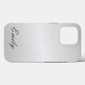 プレーングレートレンディーモダンミニマリストADD NAME Case-Mate iPhoneケース (裏面 (横))