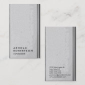 プレーングレーパターモダンンのコンサルタント 名刺 (正面/裏面)