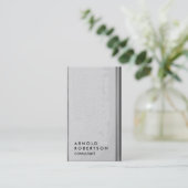 プレーングレーパターモダンンのコンサルタント 名刺 (スタンド正面)