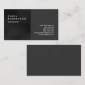 プレーングレーモダンクリエイティブ名刺 名刺 (正面/裏面)
