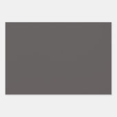 プレーングースグリーンウルフグレーシェード3トーン ラッピングペーパーシート (正面3)