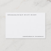 プレーンコンテンポラリーシンプルミニマルモダンリスト 名刺 (裏面)