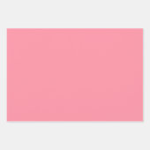 プレーンサーモンアマランスパールピンクシェード3トーン ラッピングペーパーシート (正面)